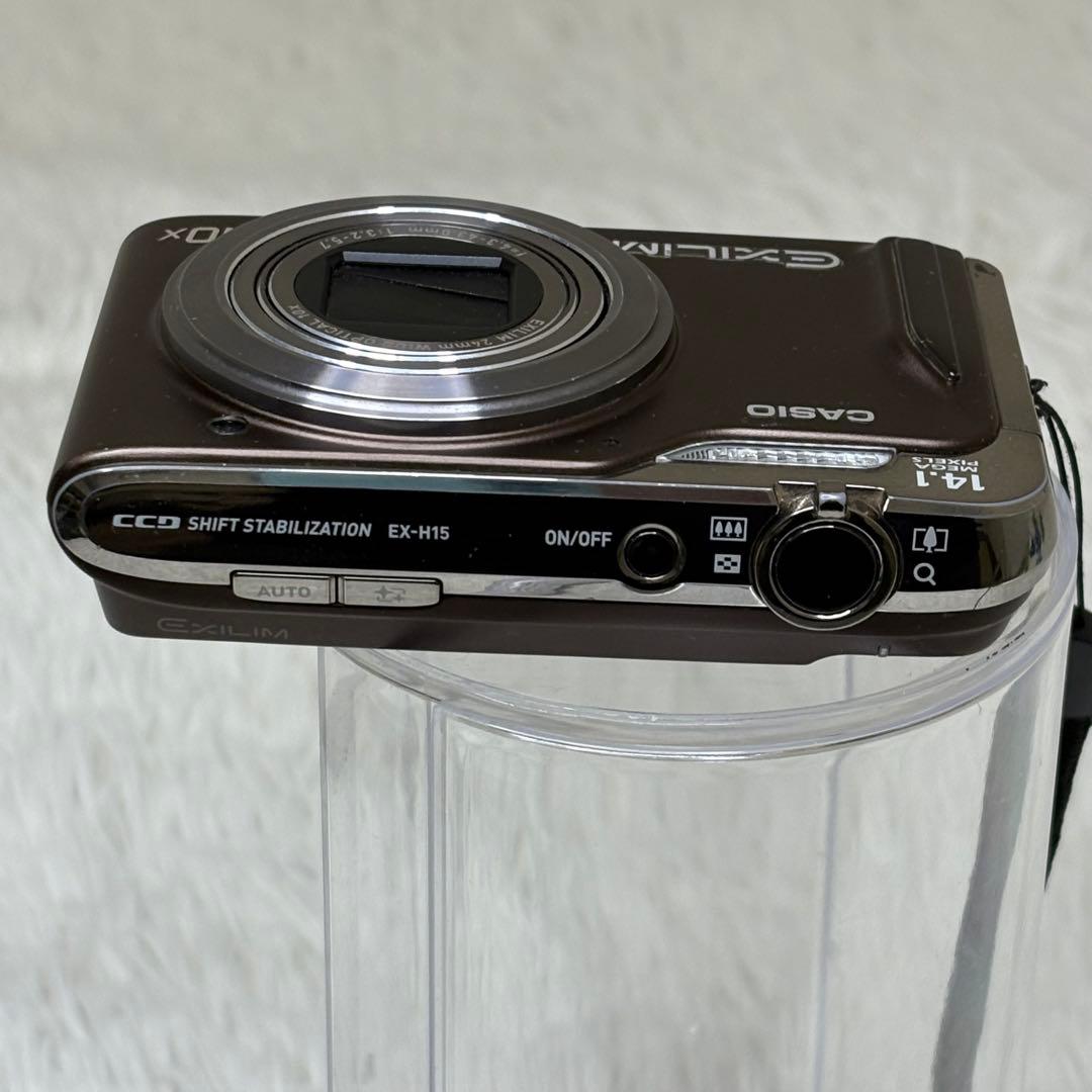 CASIO カメラ　エクシリム　EX-H15 充電器　ブラウン コンデジ　動作品
