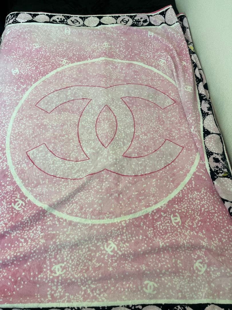 ★正規品　レア　シャネル　ビーチタオル　ブランケット　タオルケット
