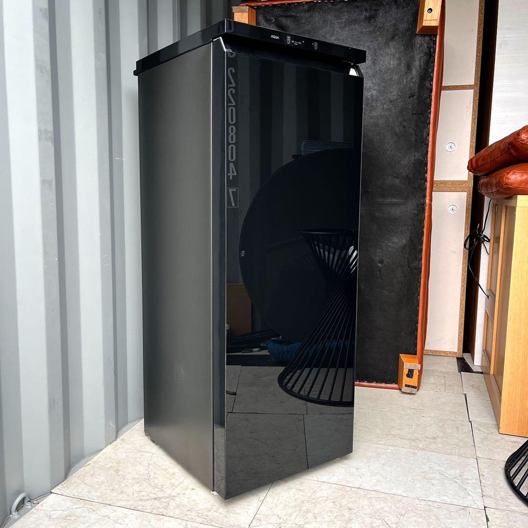 取付無料！AQUAスタイリッシュクリスタルブラック切替式冷蔵・冷凍庫✨