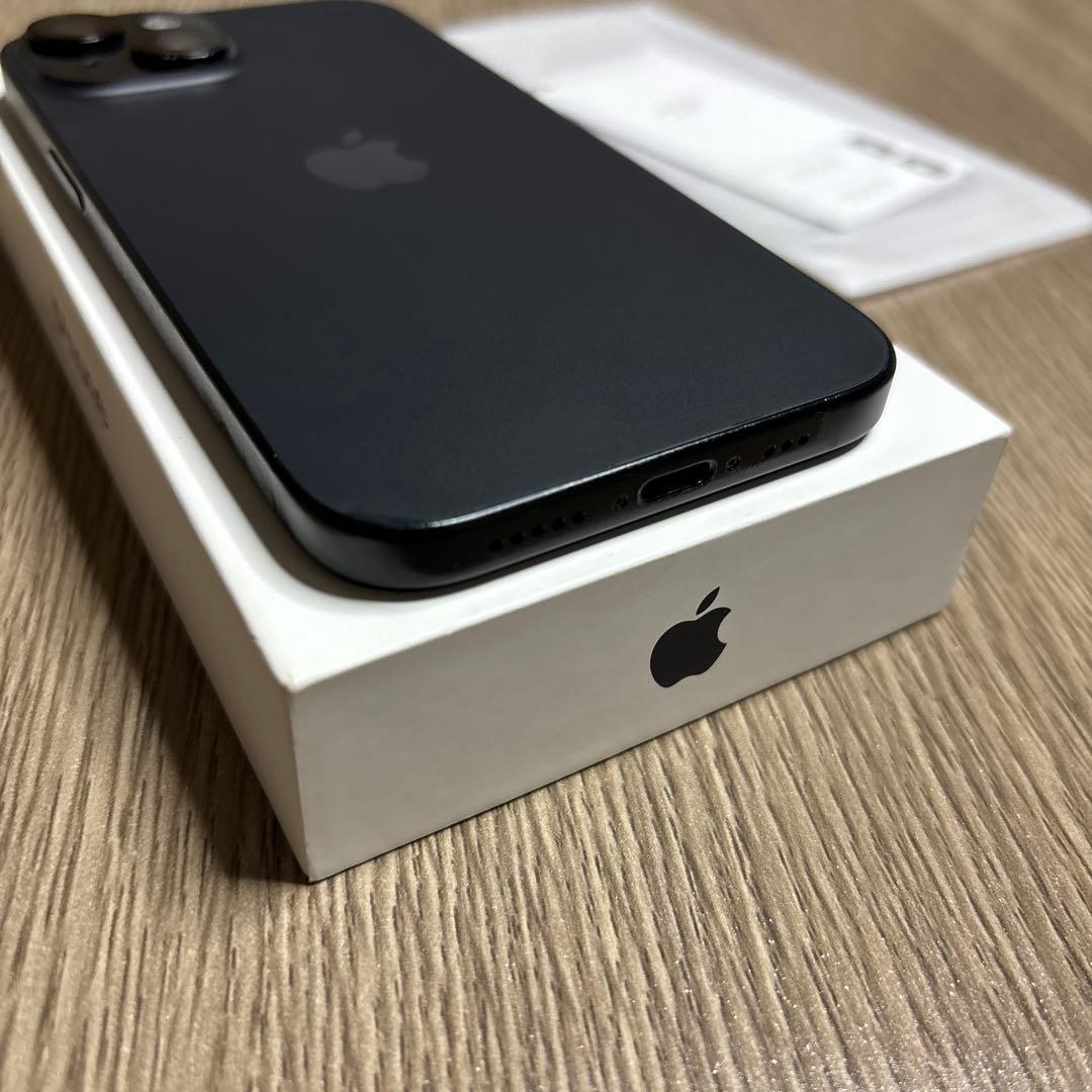 画面修理 BT86% Apple iPhone 15 128GB ミッドナイト