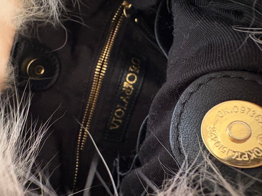 本日限定値下げ⭐︎VIOLAd'ORO⭐︎ベージュファー ハンドバッグ