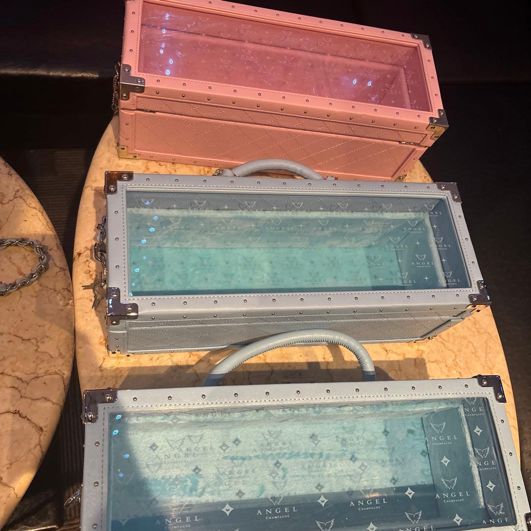 エンジェルシャンパン　空箱　ドゥミセック　ドゥミセックロゼ　6本セット