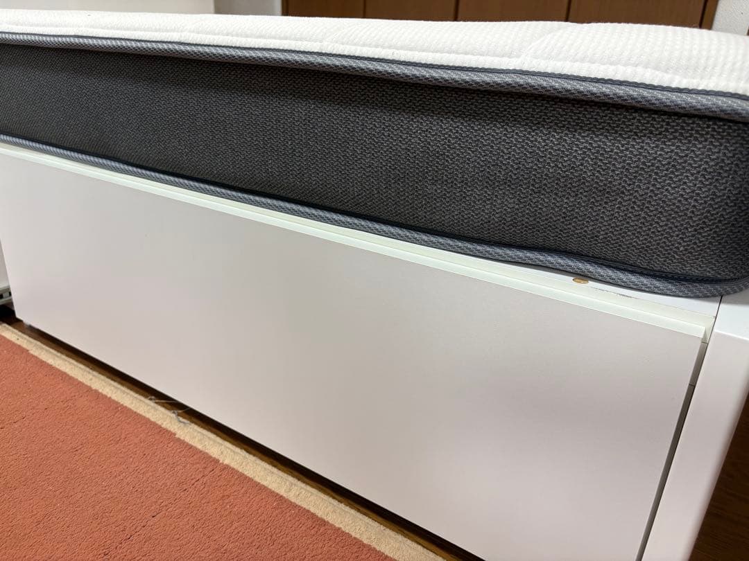 【フレーム+マットレス】ニトリ ダブル　ホワイト　セット販売　NITORI