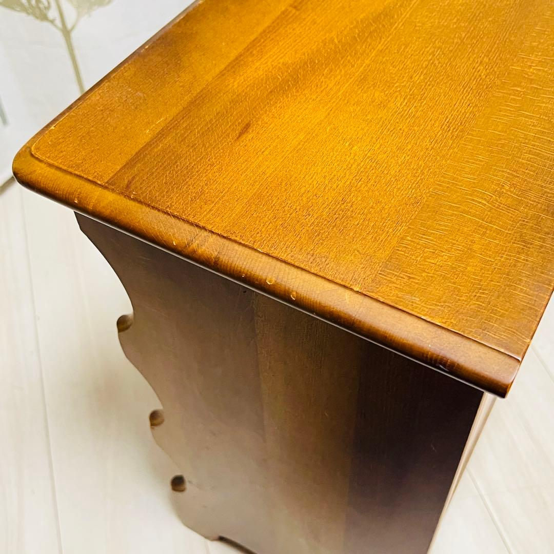 昭和レトロ カリモク コロニアル 木製ラック 木製 飾り棚 スリッパラック古家具