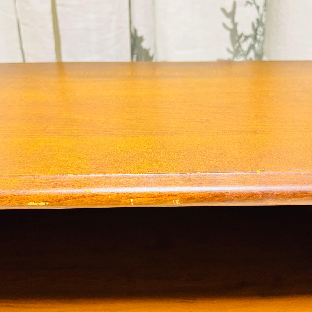 昭和レトロ カリモク コロニアル 木製ラック 木製 飾り棚 スリッパラック古家具