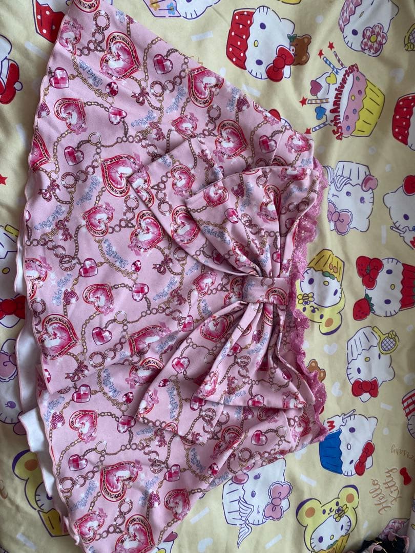 ＭＡＲＳ　ピンク ハート チェーン プリント 水着