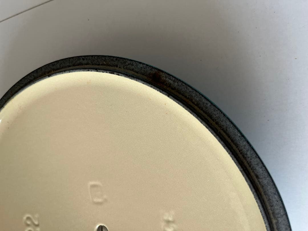 廃盤　限定色　ルクルーゼ　ココットロンド　22cm カリビアンブルー