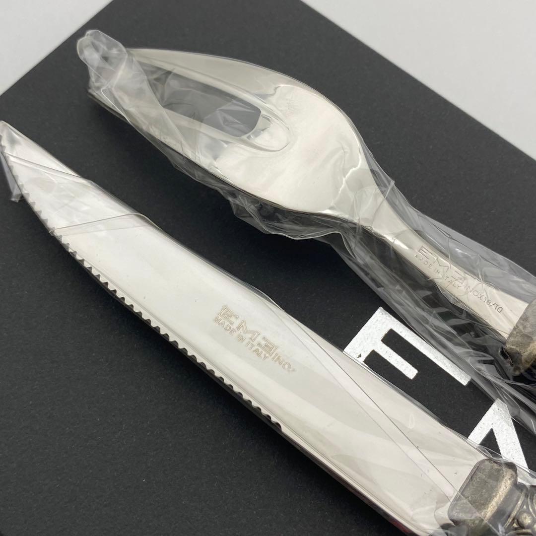 EME エメ　ステーキセット　カトラリー　フォーク　ナイフ　ペア　イタリア製