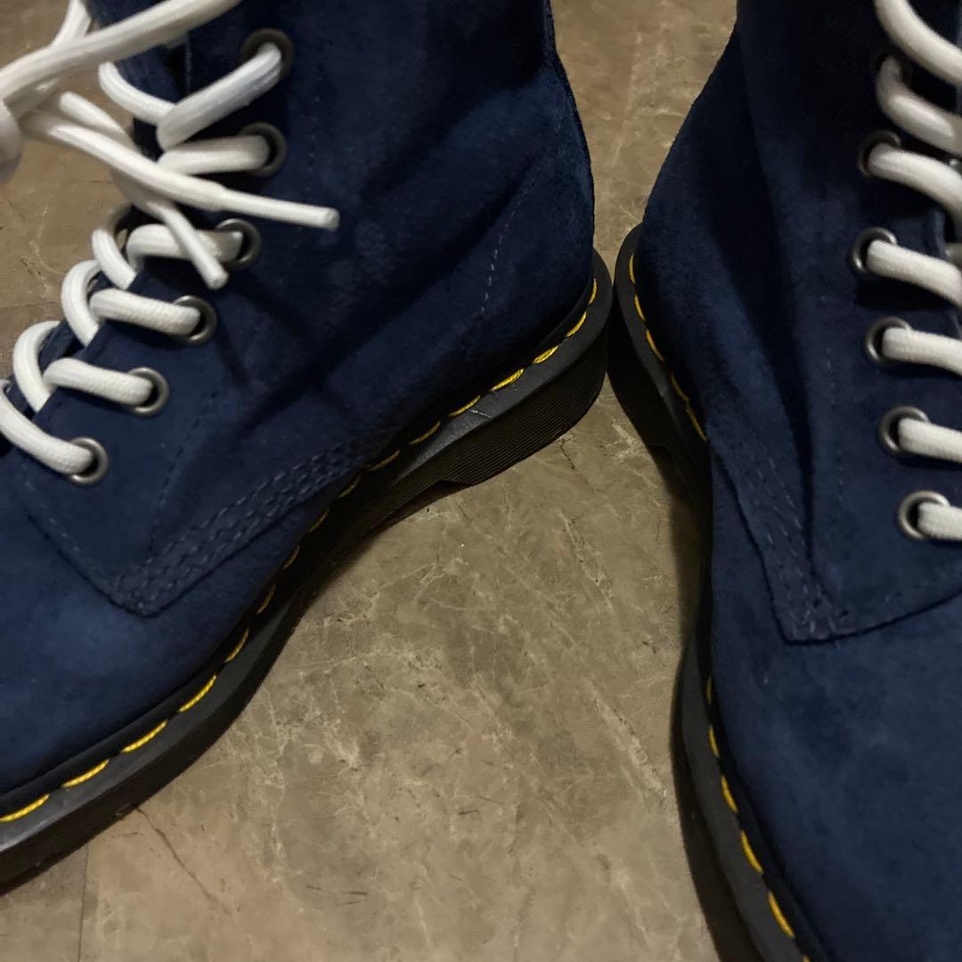 ドクターマーチン　ネイビー スエード ハイカットブーツ　uk5 紐付き