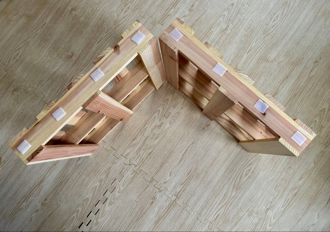 木製パレット すのこ 約48.5㎝×48.5㎝×8㎝ 一枚追加し計3枚。