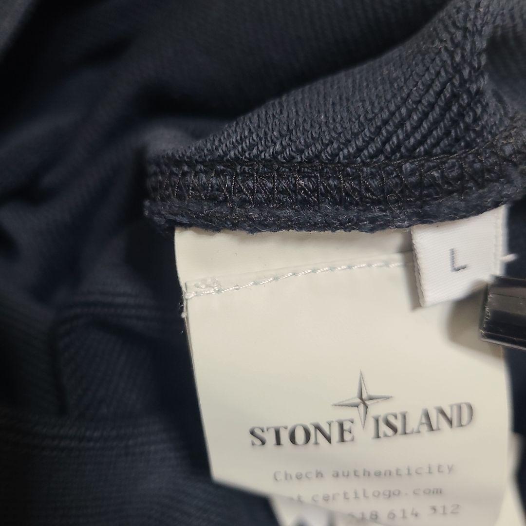 stone ストーンアイランド 濃紺 スウェット 厚手 L ネイビー