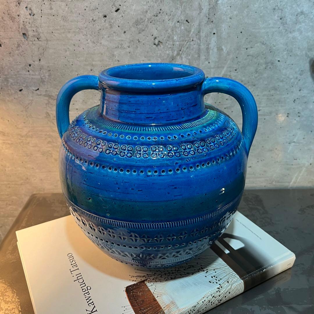 ビトッシ　リミニブルーフラワーベース　フラビア　　フラワーベース　イタリア