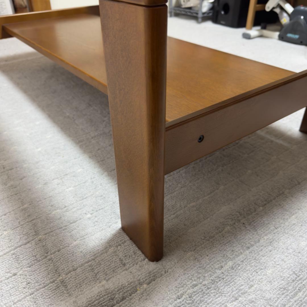 B045 karimoku カリモク センターテーブル ガラストップ レトロ