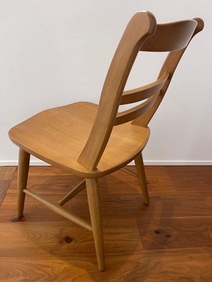 松田家具　木製 ダイニングチェア ナチュラル シンプルデザイン椅子　アンティーク