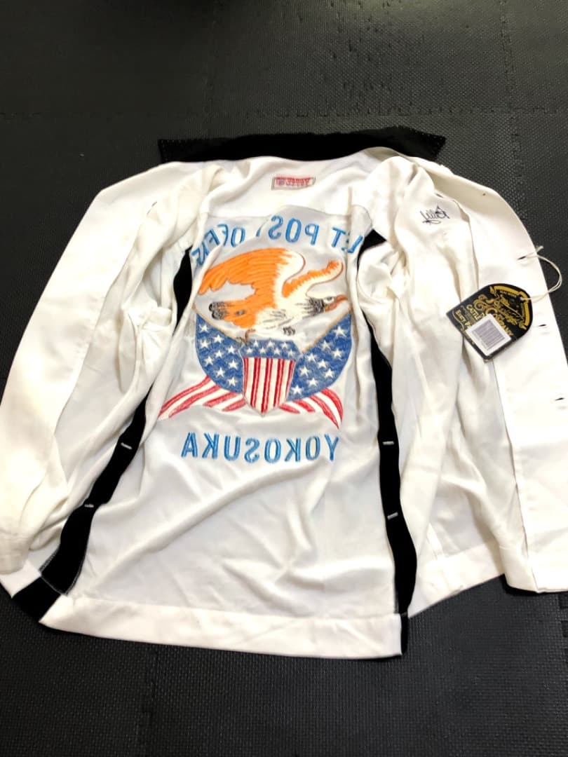 未使用品リアル マッコイズ豪華★スカジャン総刺繍★襟ハンド★ボーリングシャツ★M