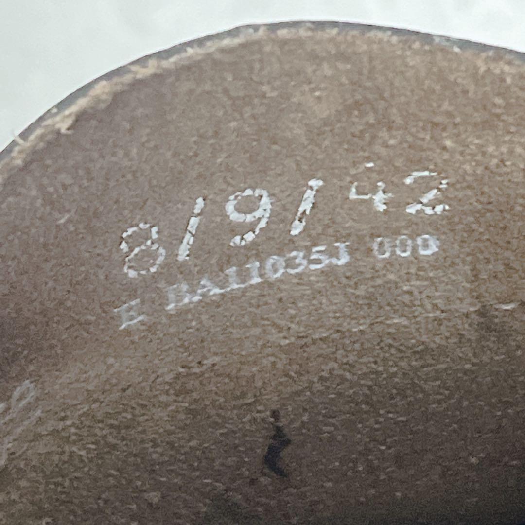 アッパー美品✨ジーエイチバス ローガン ペニーローファー ガラスレザー 黒 9