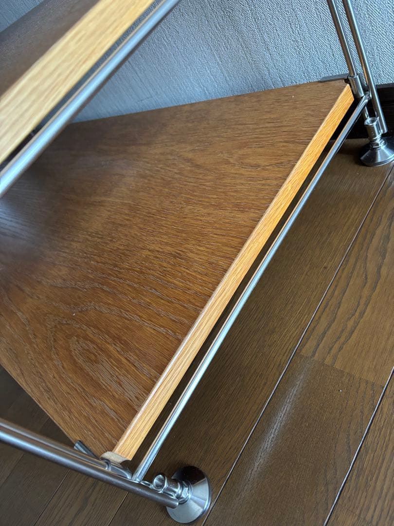 無印良品 ステンレスユニットシェルフ オーク材 幅84cm