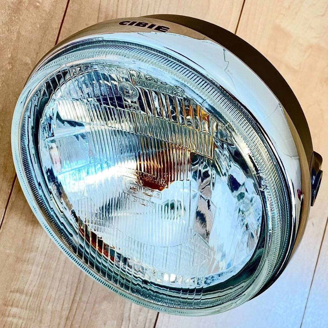 当時物 シビエ 凹み ヘッドライト 美品 CIBIE マーシャル