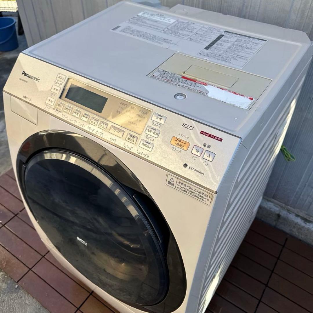 Panasonic ドラム式洗濯乾燥機 10kg エコナビ搭載 希少カラー