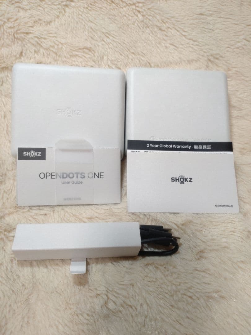 【美品】SHOKZ OPENDOTS ONE　グレー　シリコンケース付き