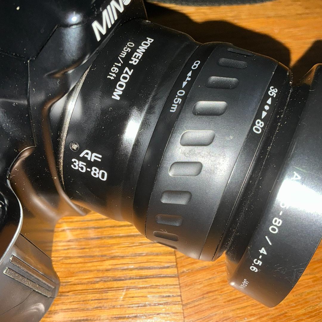 フィルムカメラ一眼レフ　ミノルタMINOLTA α3xi ズームレンズ2本つき