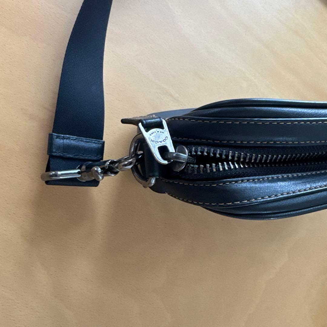 【COACH】グラハム　カメラバッグ　ショルダーバッグ　レザー 黒