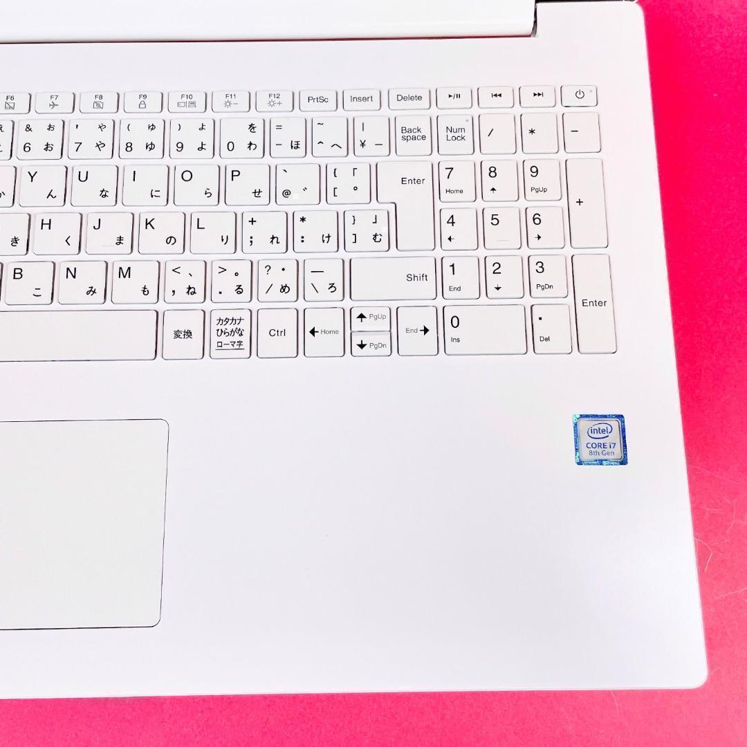 Windows11✨️Corei7✨️薄型ノートパソコン✨️SSDカメラ大容量1TB白