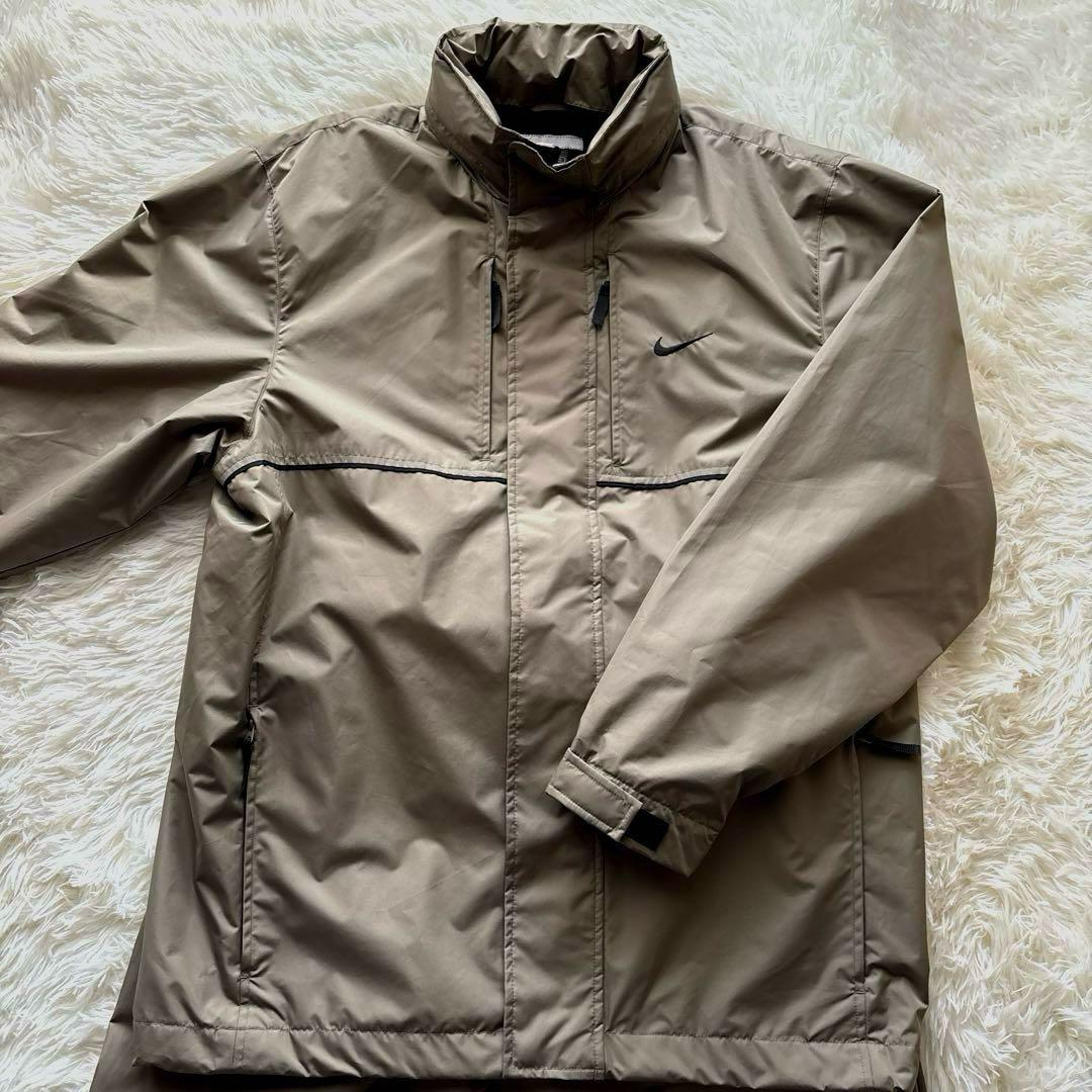 古着　ナイキ ウインドブレーカー セットアップ カーキ×黒　CLIMA-FIT