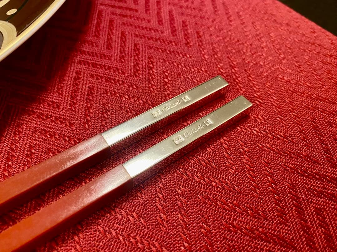 【fumiさま専用商品】クリストフル ユニ 箸袋無し 6膳アソートセット