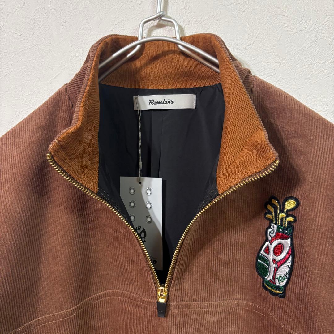 【RUSSELUNO】新品コーデュロイアノラックブルゾン　ゴルフ　メンズＸＬ