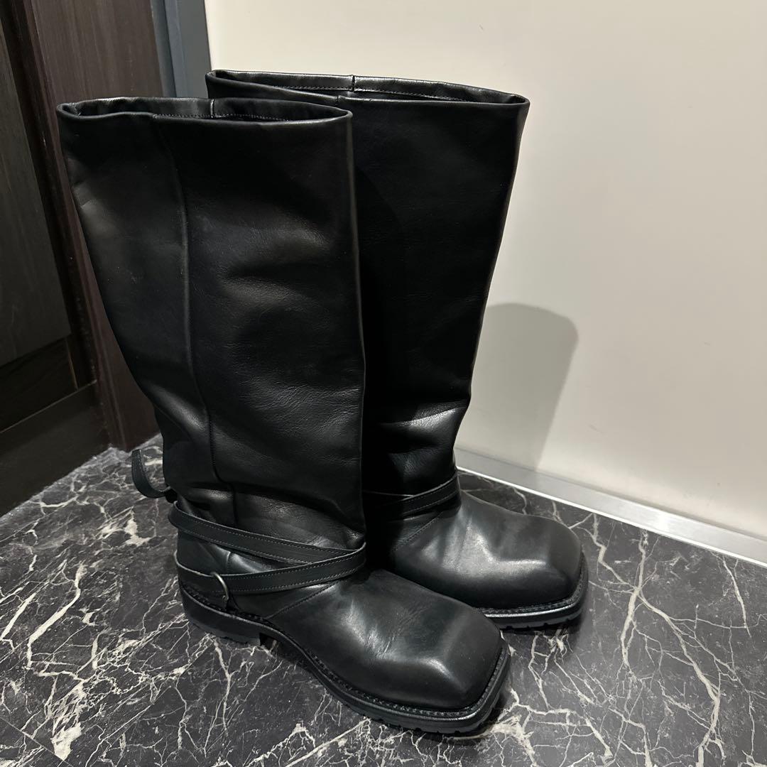 靴 OUR LEGACY HIGH ENGINE BOOT / BLACK 42