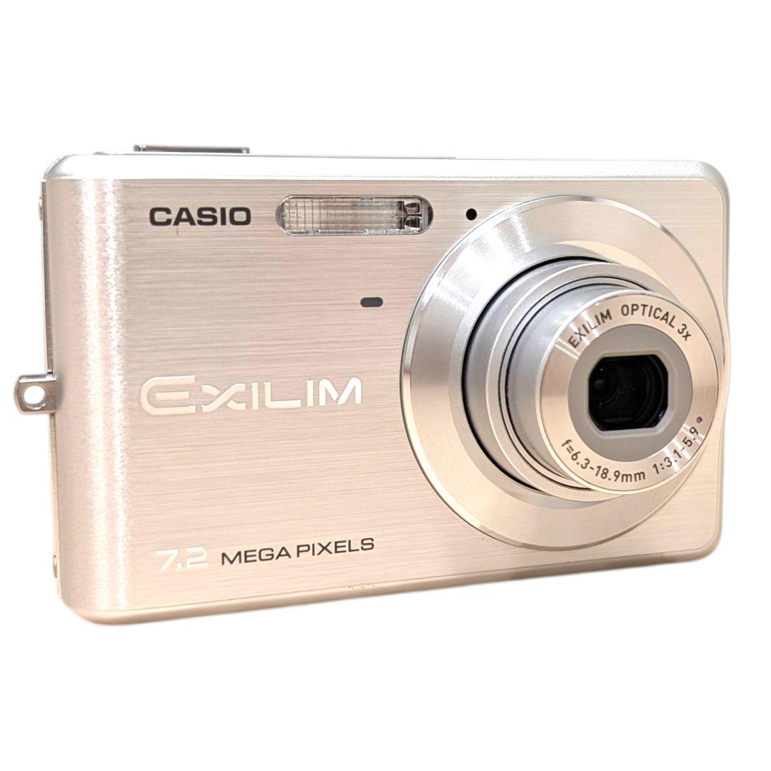 美品 動作確認済 CASIO EX-Z77 シルバー デジカメ 充電器 SD