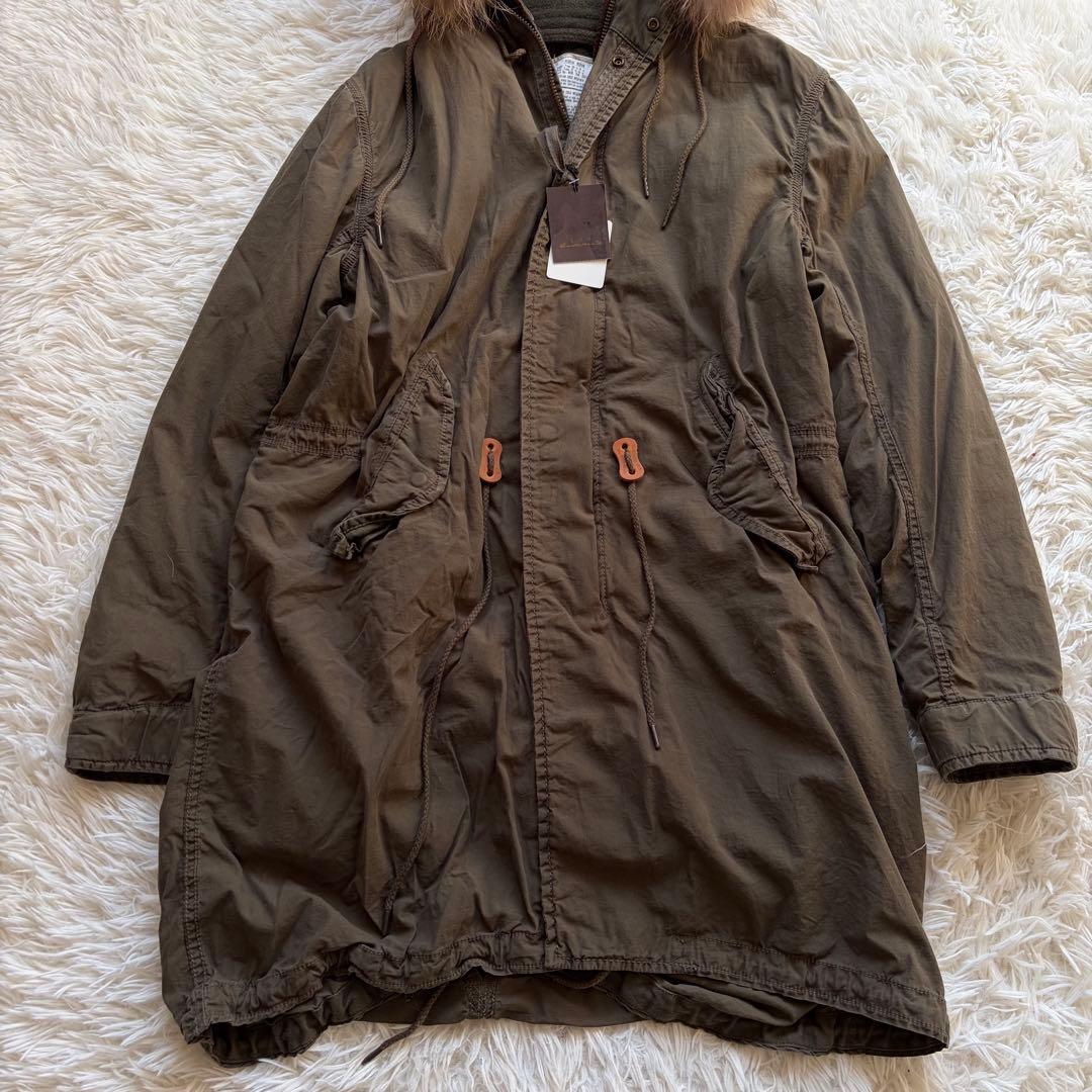 goa モッズコート 高級 フィンラクーンファー ライナー付 y2k 平成