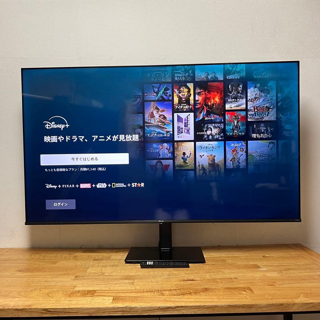 ハイセンス 65V型 液晶テレビ 4Kチューナー内蔵 65E6G 動画アプリ搭載