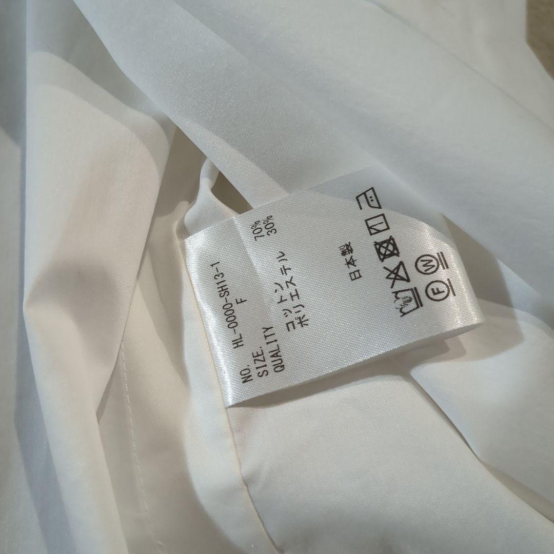 HERALBONY スカーフループ付き ベーシックシャツ 白 定価33,000円