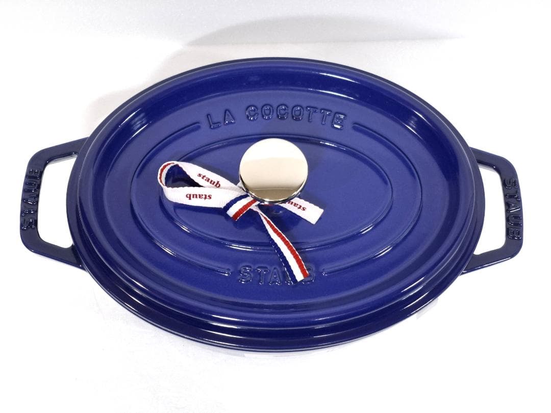 新品★ストウブ STAUB★ピコ・ココット オーバル★23cm★ロイヤルブルー