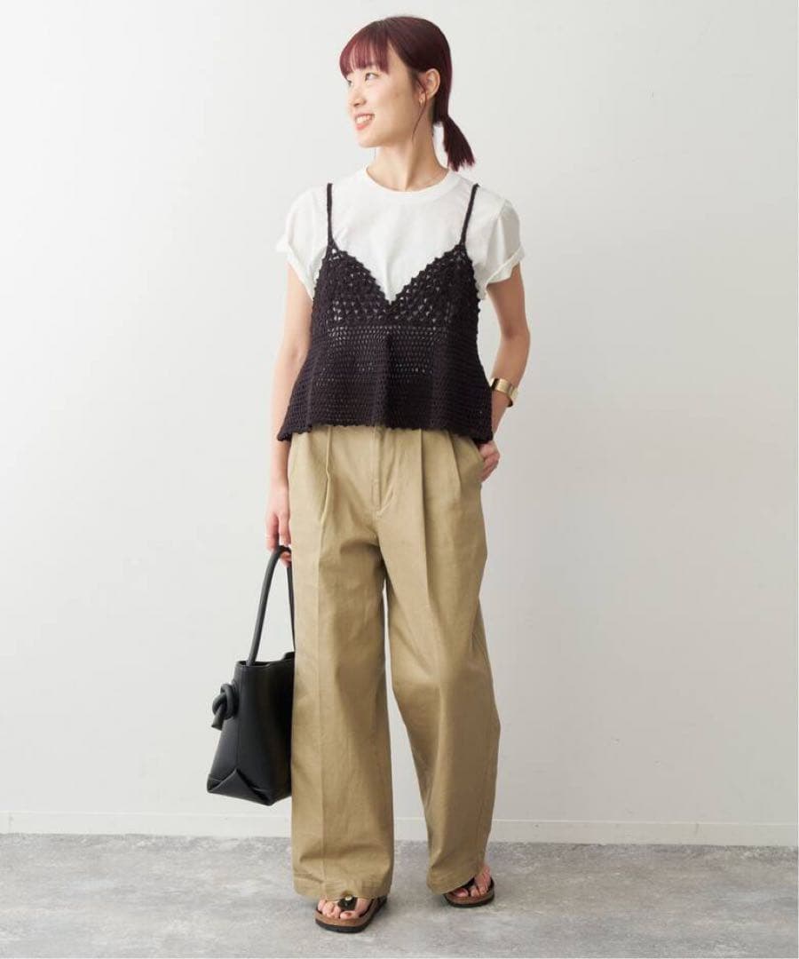 クロシェニットキャミソール スピックアンドスパン Spick and Span