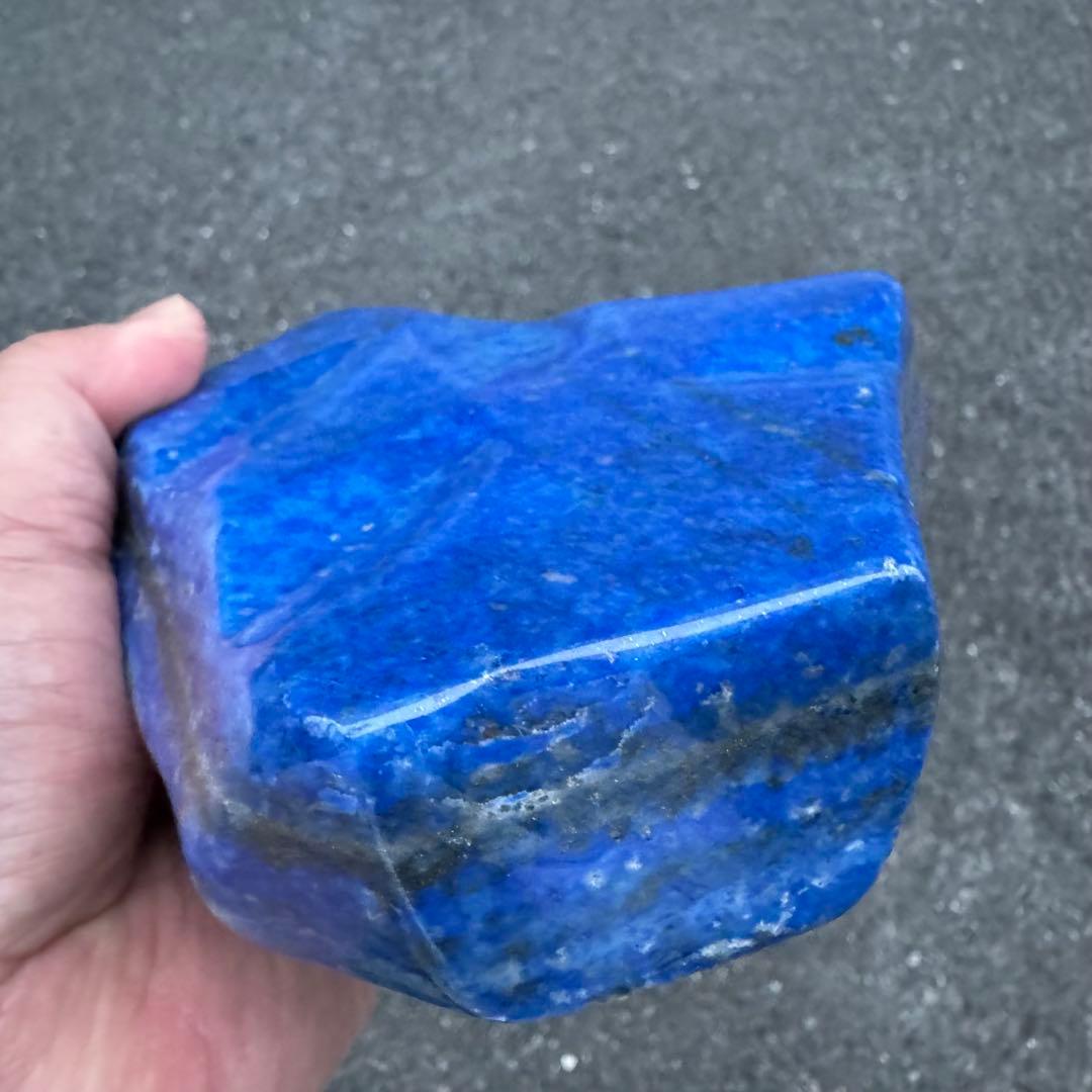 ☆ラピスラズリ☆高品質☆厄除☆約1170g☆アフガニスタン産☆天然無着色☆磨き石
