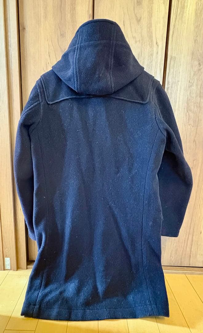 【おしゃれな英國製】GRENFELL ネイビー ダッフルコート フード付き