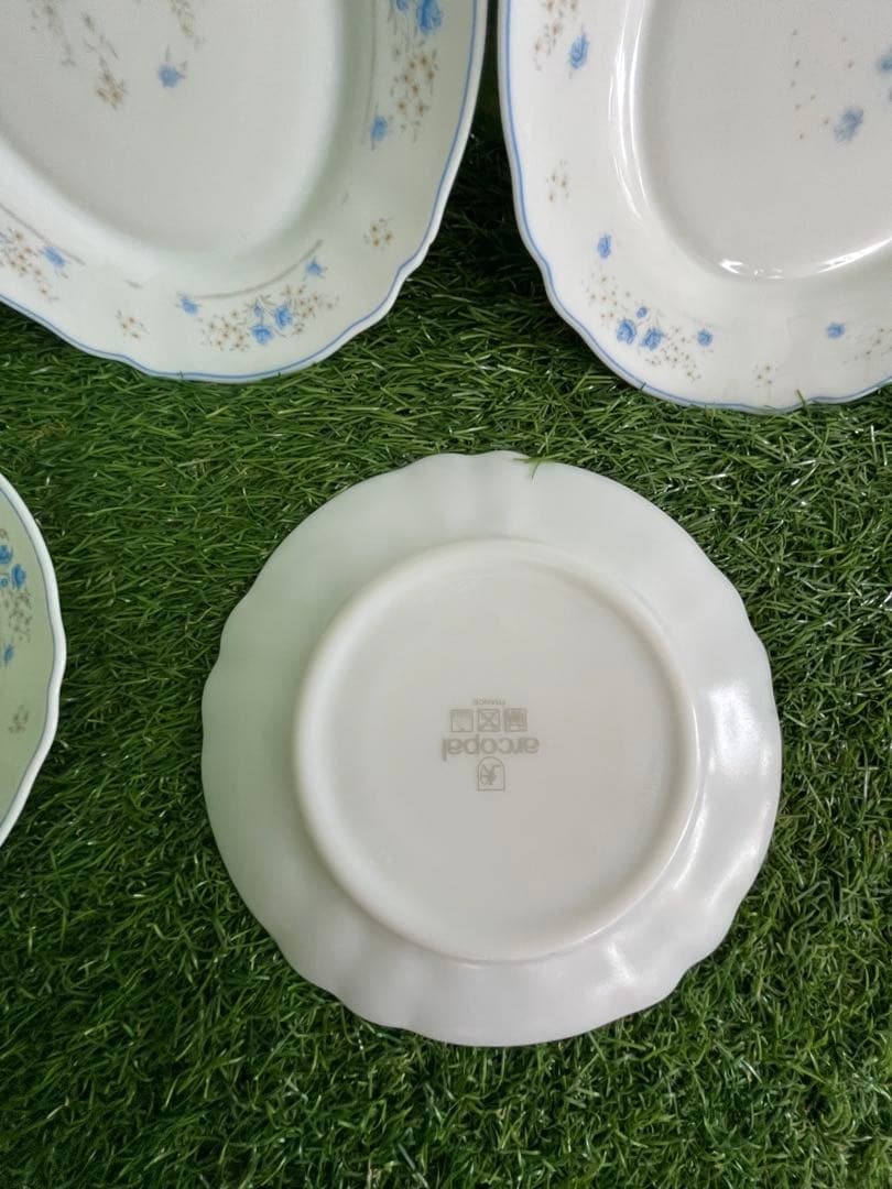 フランス製Arcopal（アルコパル）皿、約19.4cm10枚セット