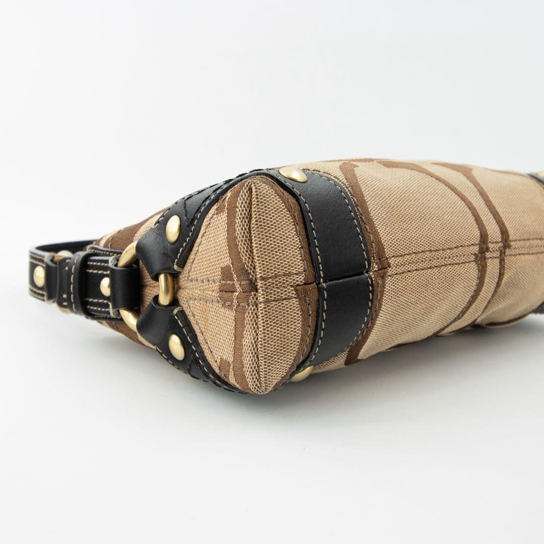 A146【美品】COACH／コーチ　アクセサリーポーチ　ハンドバッグ　シグネチャ