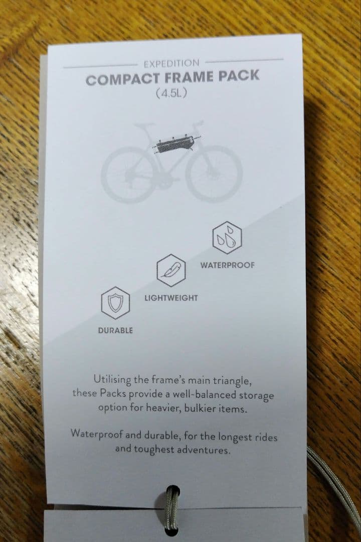 APIDURA 車体装着バッグ グレー