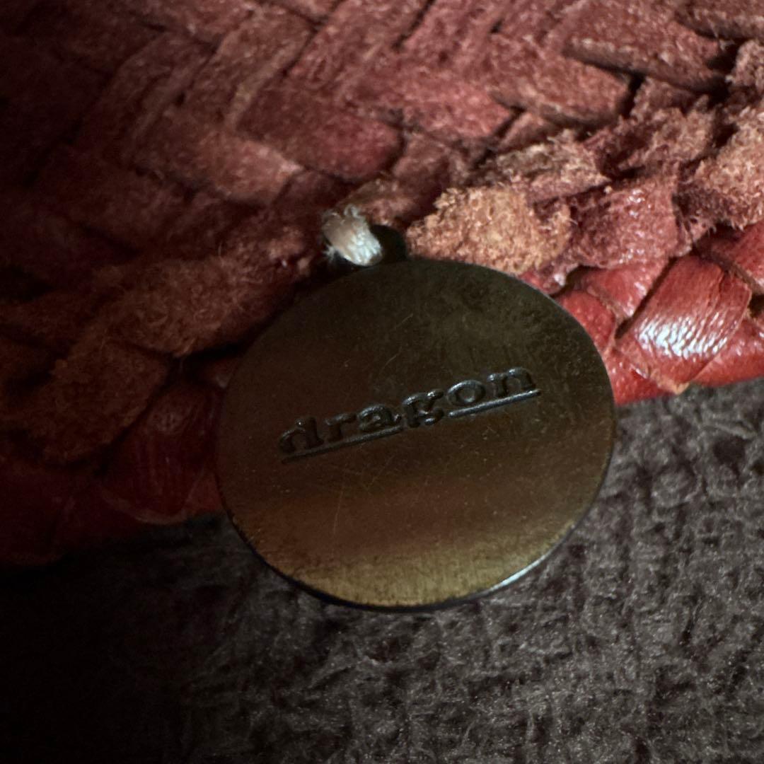 ドラゴンディフュージョン　カゴバッグ　ボルドー