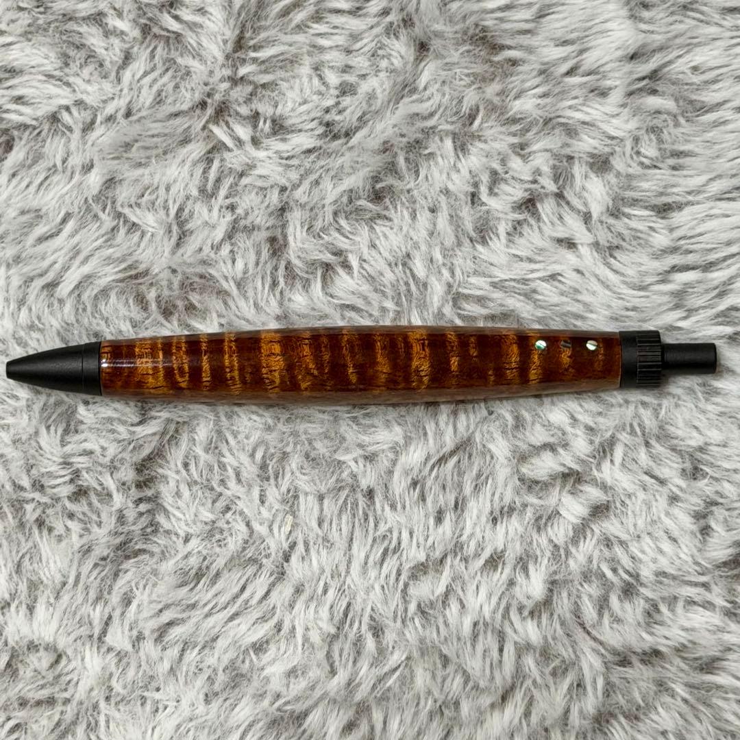 木軸ペン　ハワイアンコア　5A＋グレード　ラッカー仕上げ　縮杢