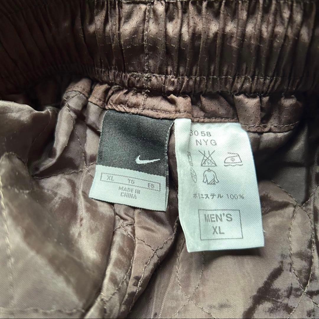 00s ナイキ ナイロン ジャケット パンツ セットアップ 裏地起毛 中綿