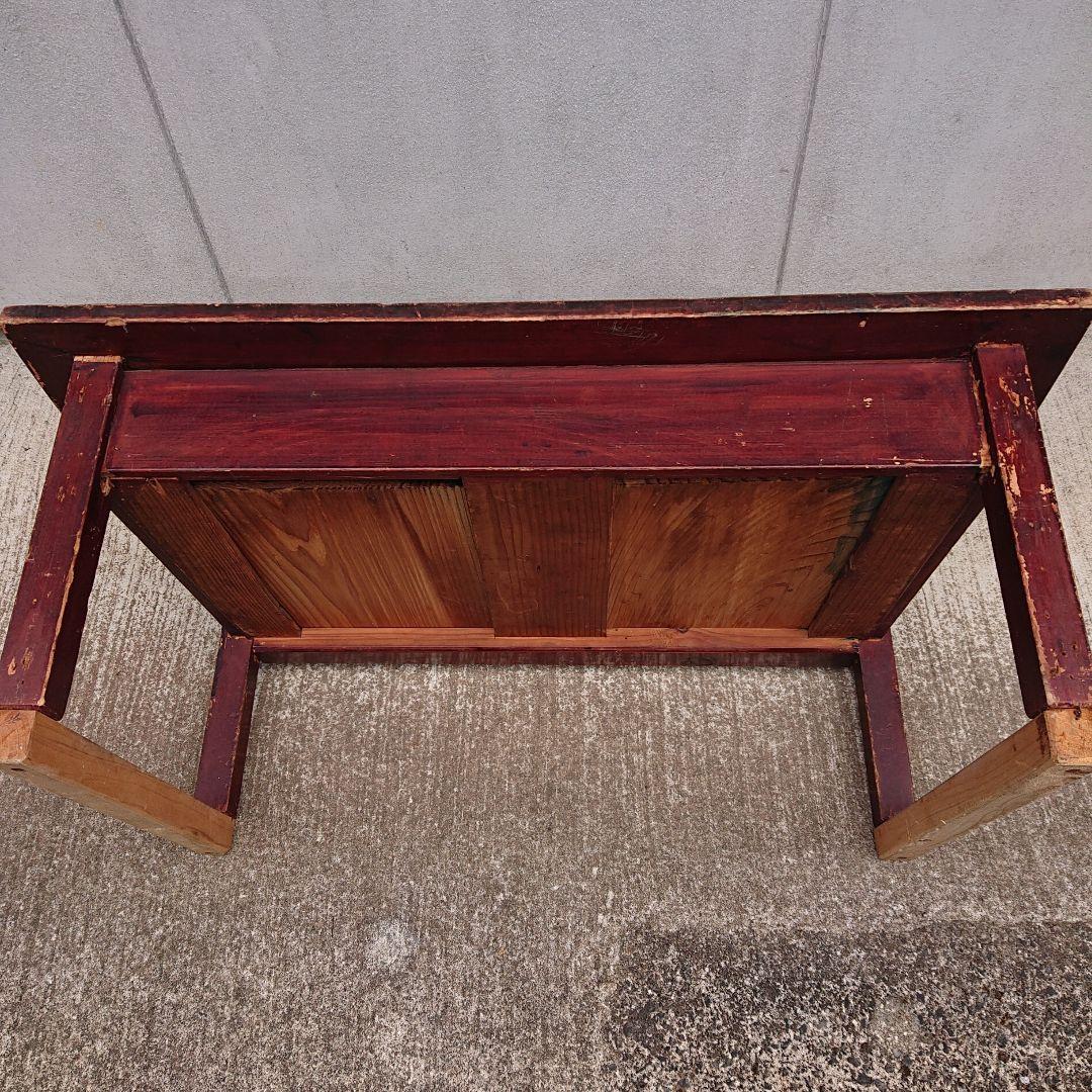 アンティーク レトロ 木製文机 古民家 大正 昭和