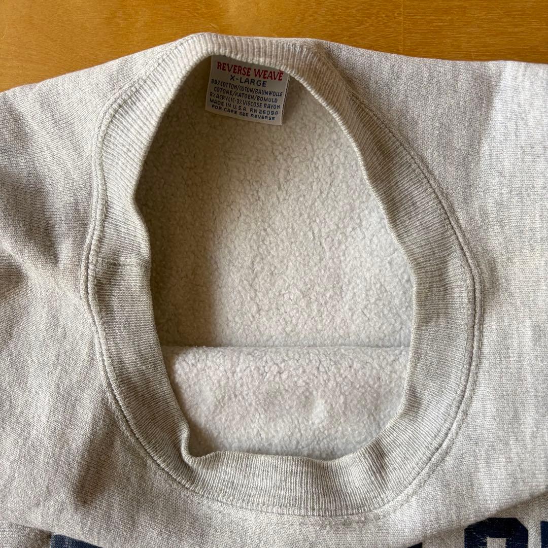 90s USA製 チャンピオン リバースウィーブ クルーネック 霜降りグレー L