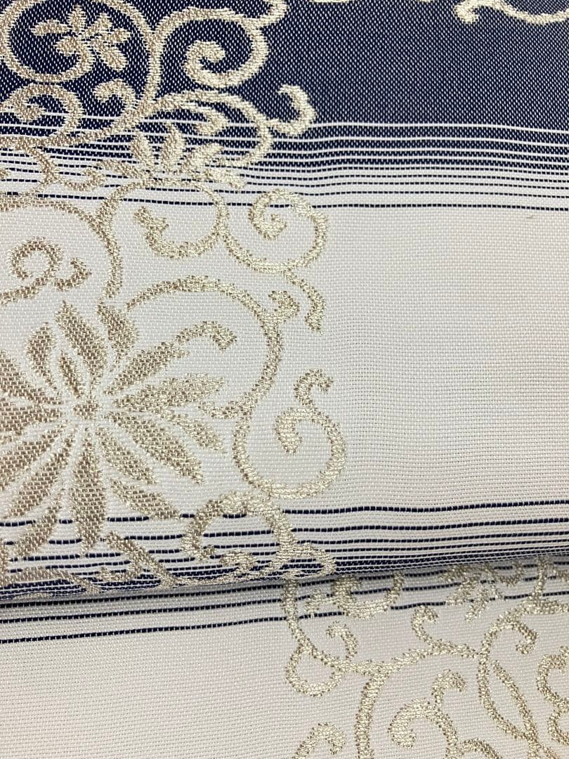 お仕立て上がり名古屋帯　新品未使用品　正絹　西陣織　No.358