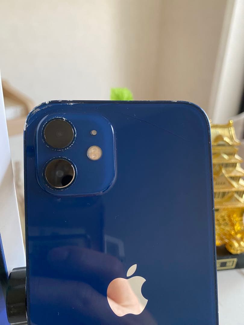iPhone 12 64GB ブルー｜電池83％｜外観キズ・ガラス割れあり
