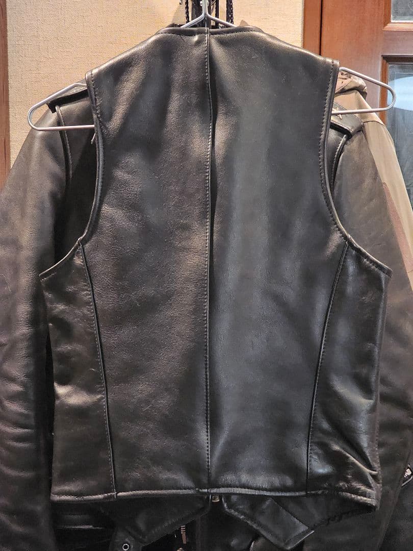 Vanson レザーベスト　34　バンソン